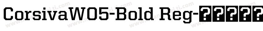 CorsivaW05-Bold Reg字体转换